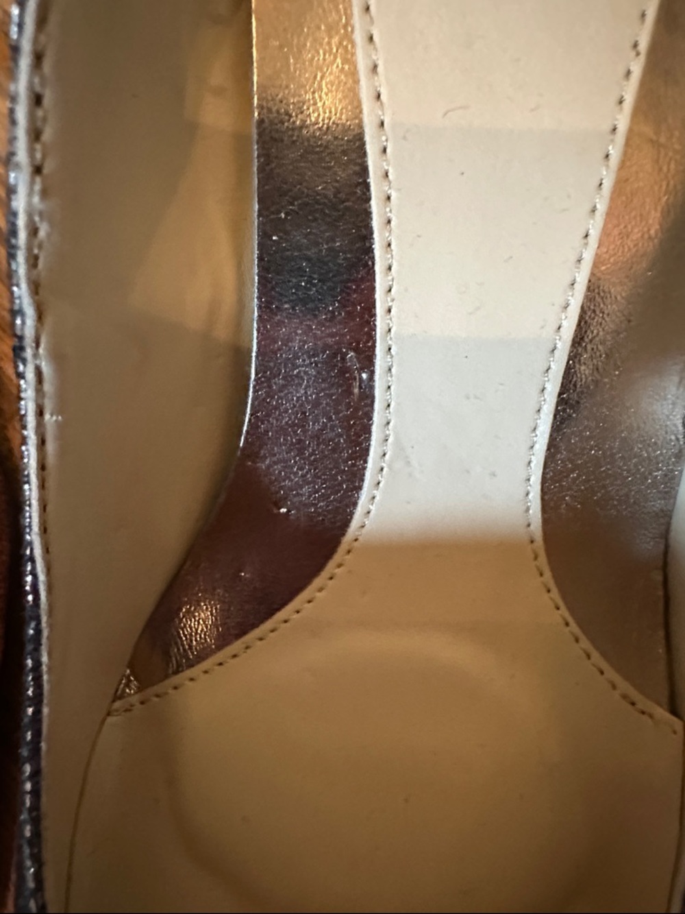 Calvin Klein Women's Metallic Bronze Pointed-Toe Pumps - Picture 4 of 4